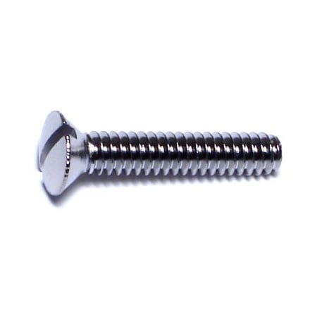 Midwest Fastener #10-24 x 1 in Slotted Oval Machine Screw